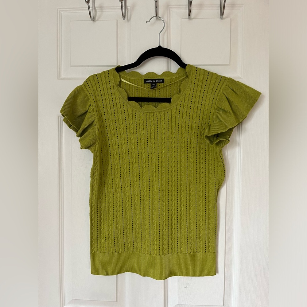 Cable & Gauge knitted top